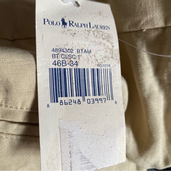 Ralph Lauren line & silk pant size 46B- 34 . (B23) - Picture 11 of 13